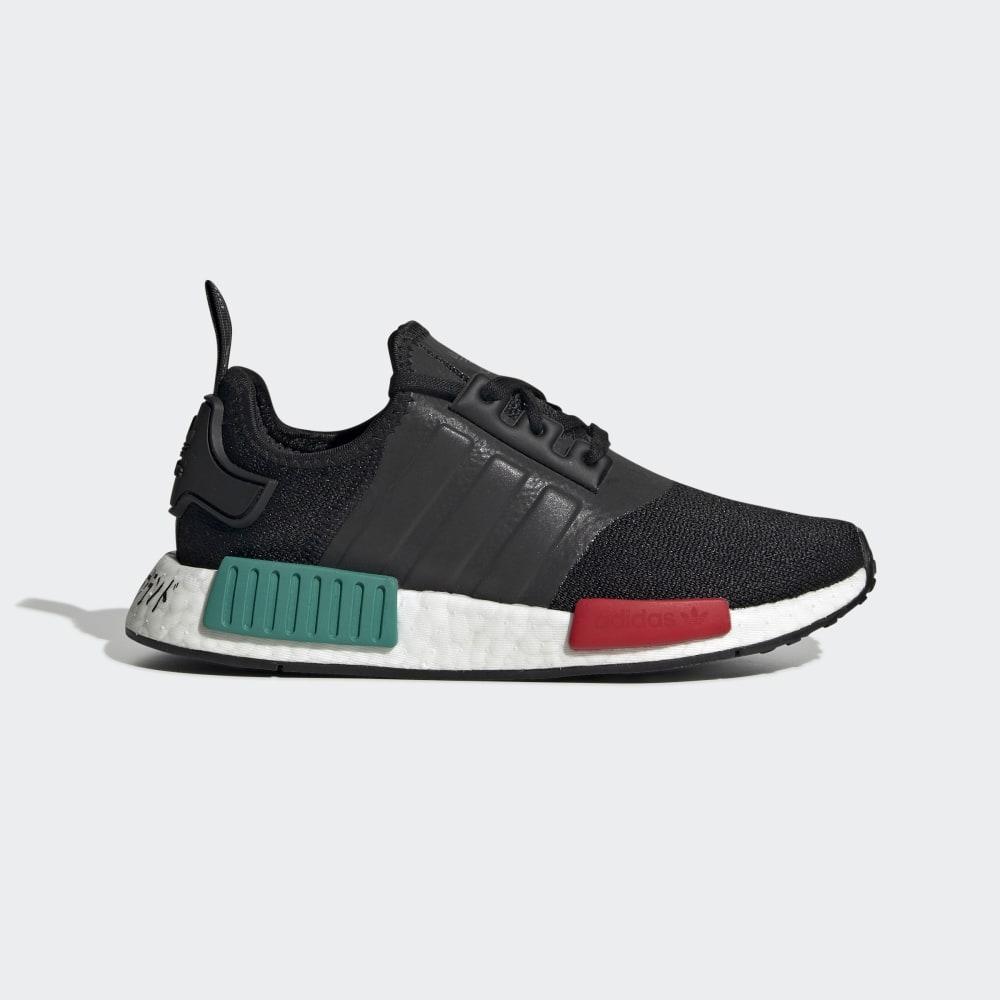 Adidas Boys' NMD_R1 Originals Shoes Black/Green/Red Ireland EF5855